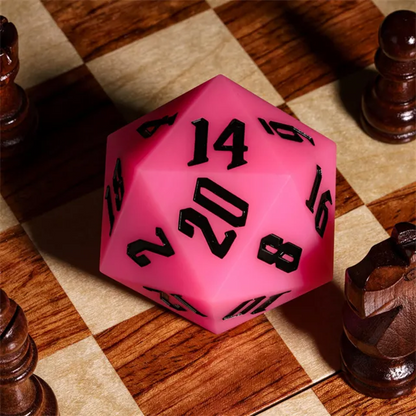 Jester's Bounce | 55mm Luminous D20 Silicone | Pink