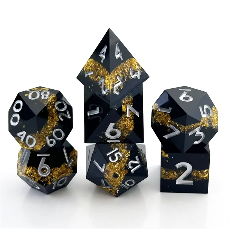 Twilight Vein | Sharp Edge Dice | 7 Piece Set