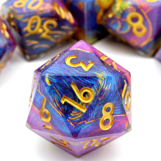 Gilded Cosmos | Art Core Dice | 7 Piece Set