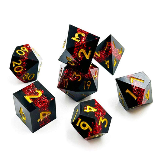 Druid's Vein | Sharp Edge Dice | 7 Piece Set - Tabletop Dominion