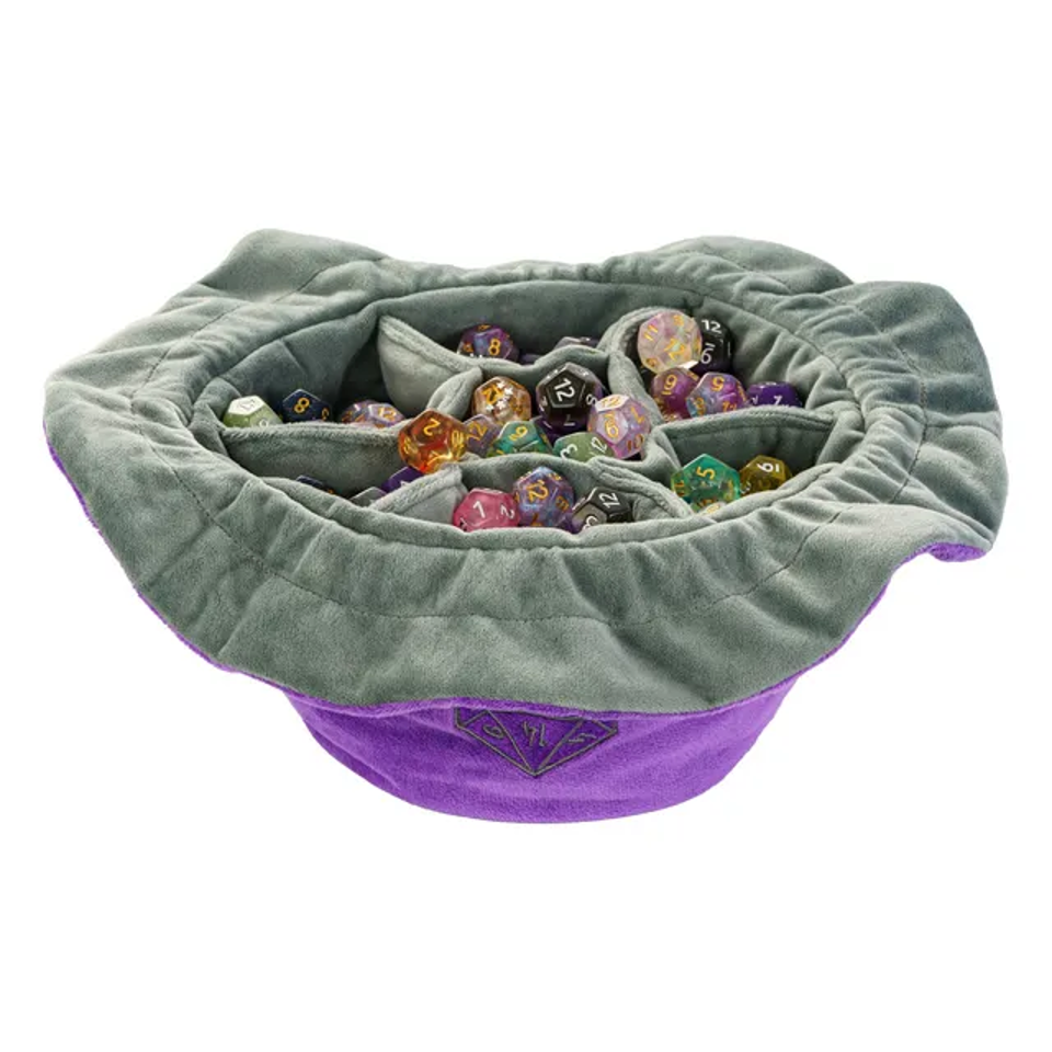 Velvet Vault | Super-Soft Large Dice Bag | Purple