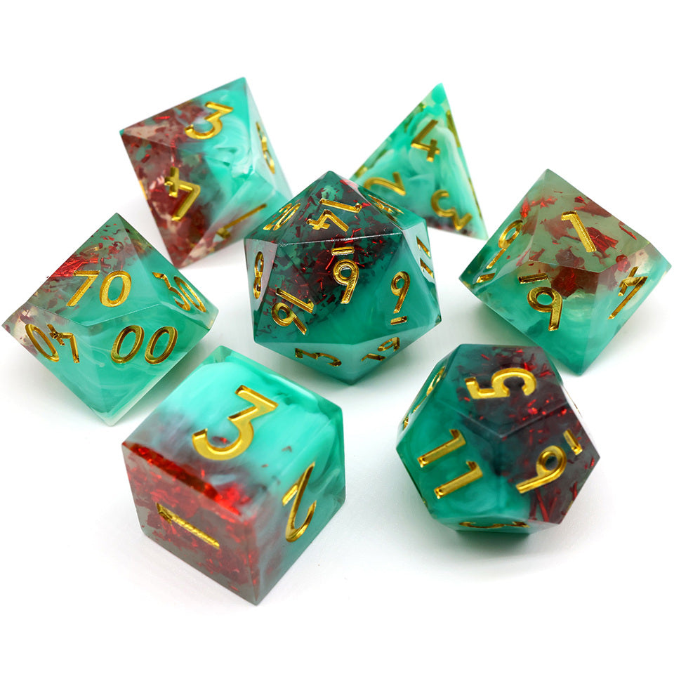 Fey Spark | Sharp Edge Dice | 7 Piece Set