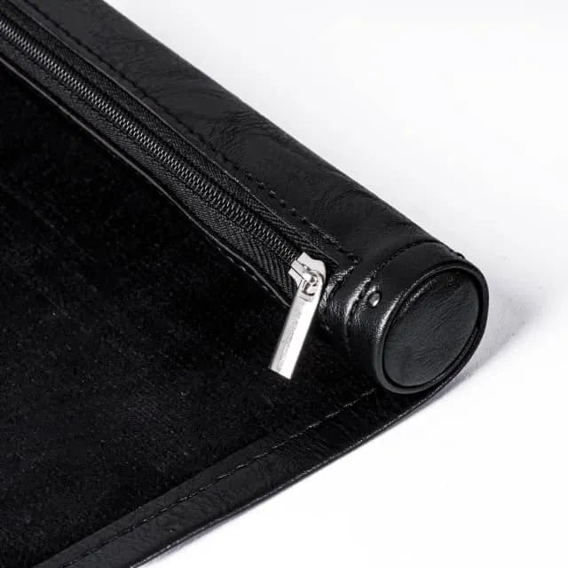 Scroll of Holding (Black) | Vegan Leather Dice Mat