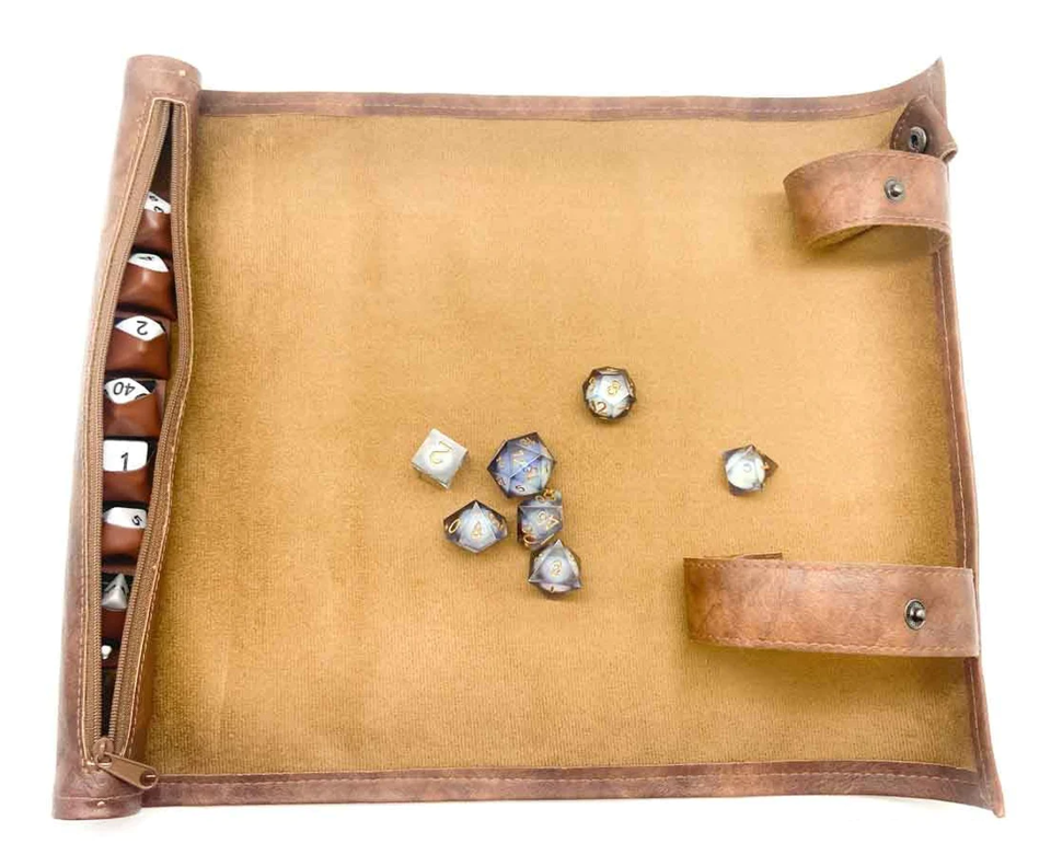 Scroll of Casting | Premium Vegan Leather Dice Mat