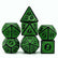 Emerald Runes | Acrylic Dice | 7 Piece Set – DND Dice – Tabletop Dominion