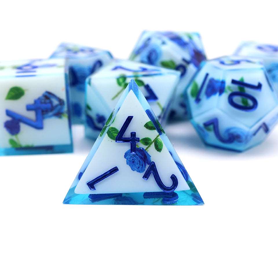 Enchanted China | Art Core Dice| 7 Piece Set - Tabletop Dominion