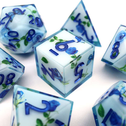 Enchanted China | Art Core Dice| 7 Piece Set - Tabletop Dominion