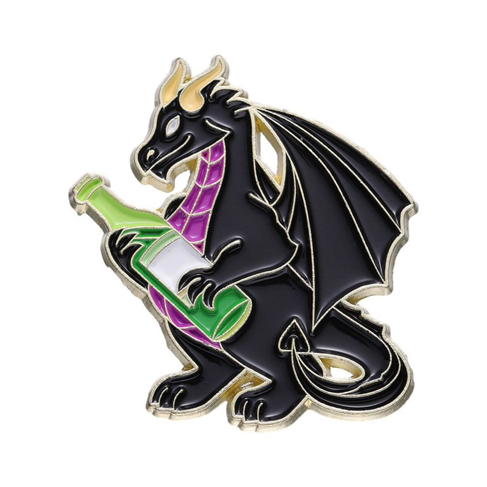 Merlot Monster Pin Badge