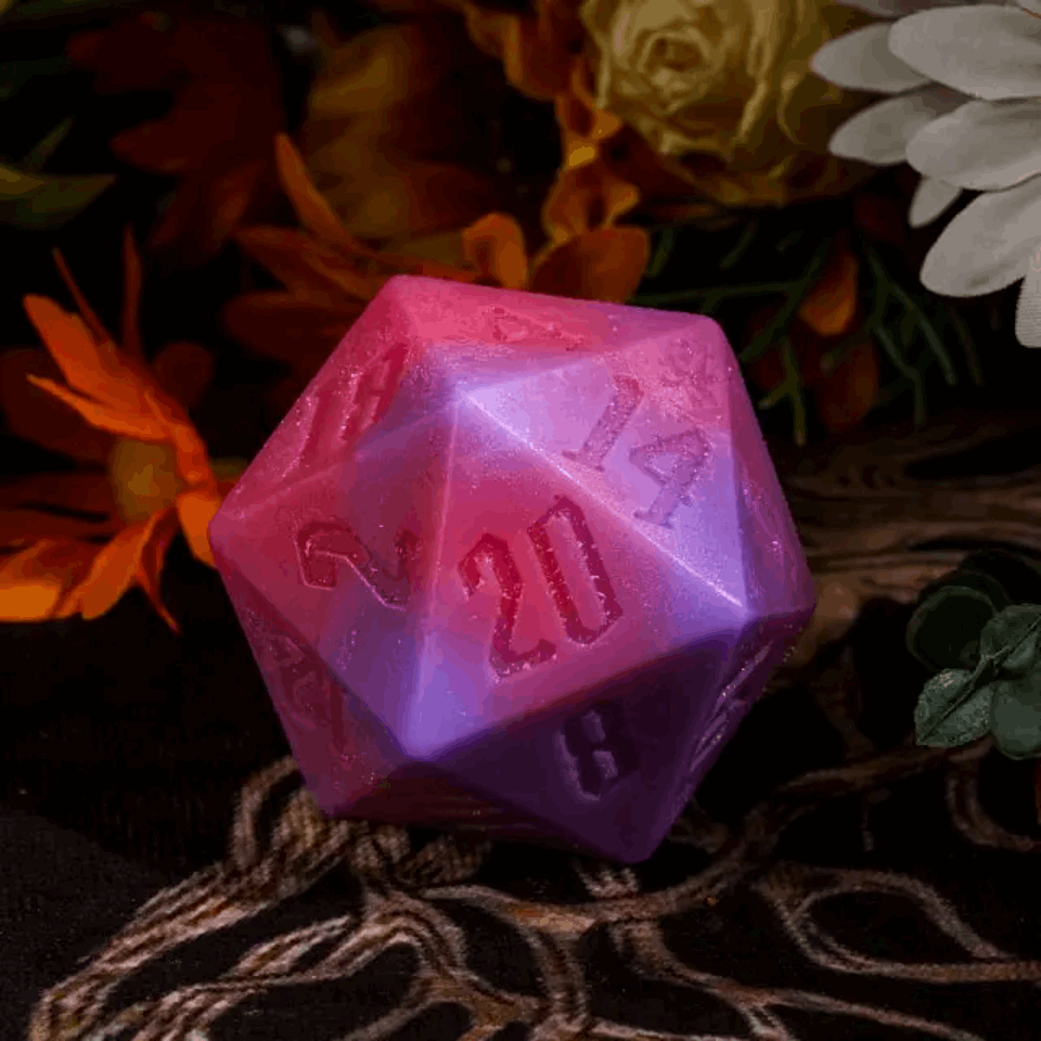 Critical Cleanse | 55mm D20 Soap | Rose & Purple