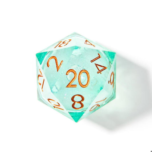 Forest Fae | Liquid Core Dice | 50mm D20 Chonk