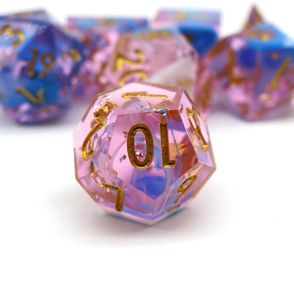 Sundae Swirl | Sharp Edge Dice | 7 Piece Set