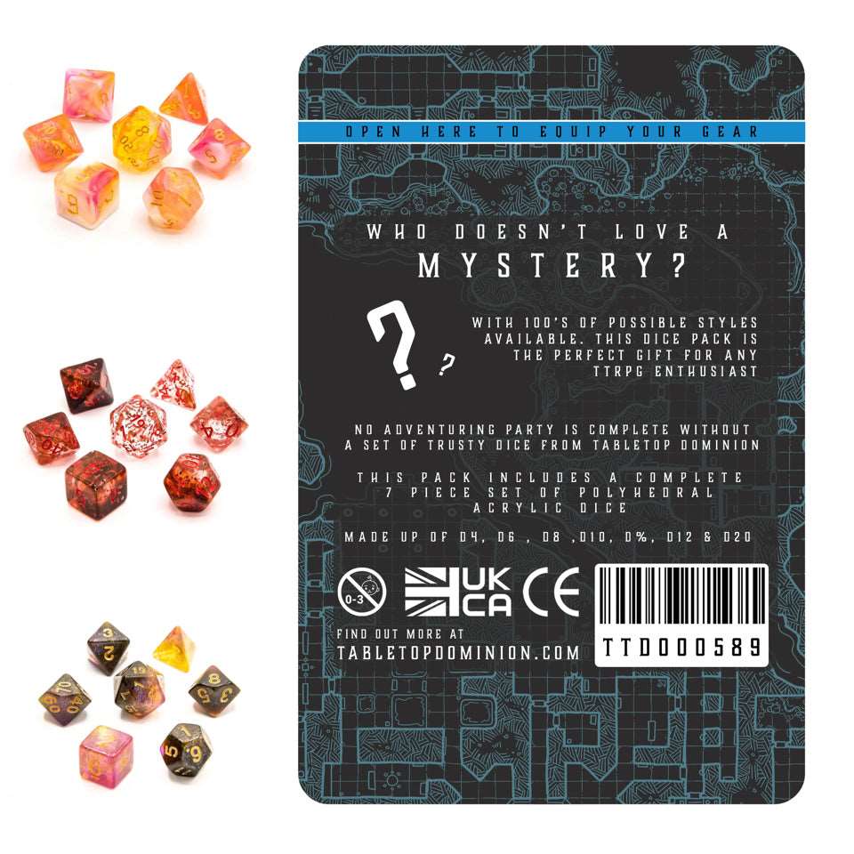 Free Acrylic Mystery Dice Bag - Tabletop Dominion