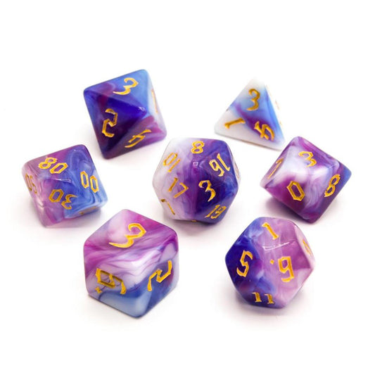 Ethereal Wave | Acrylic Dice | 7 Piece Set