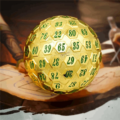 Golden Oracle | 45mm D100 | Metal - Tabletop Dominion