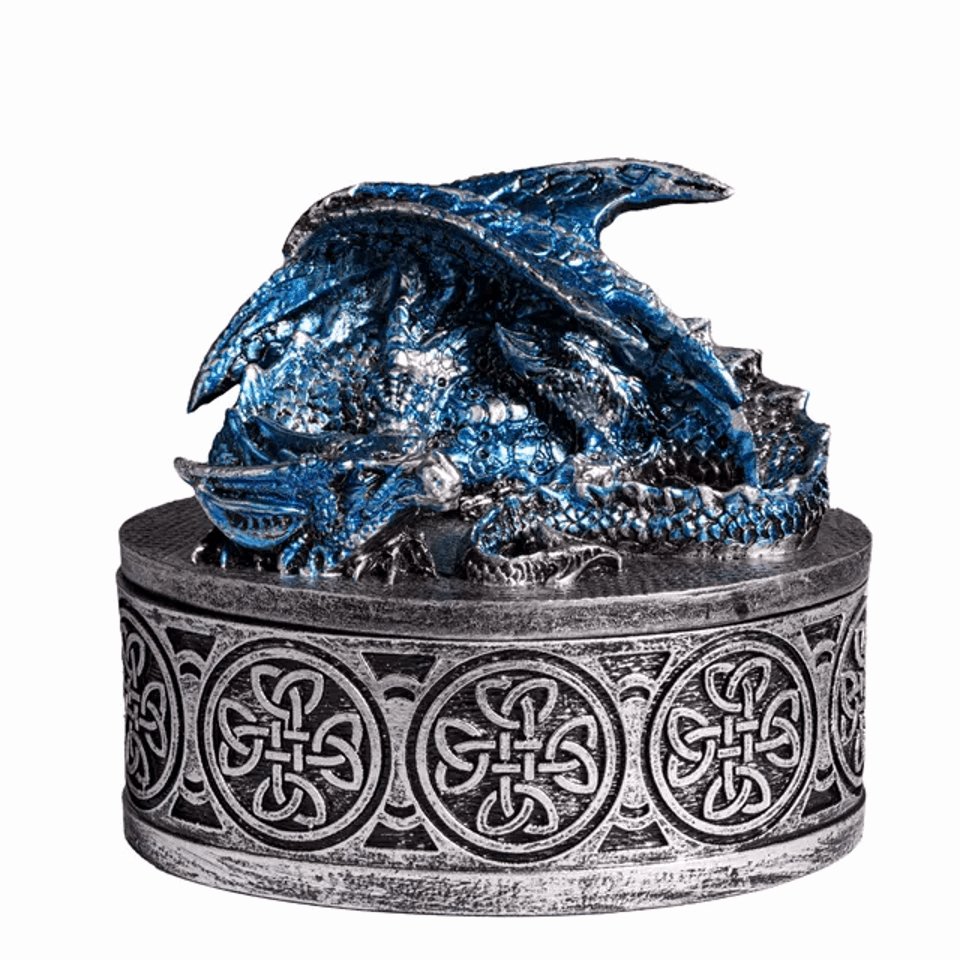 Guardian's Keep | Cast Resin Dice Box | Blue - Tabletop Dominion