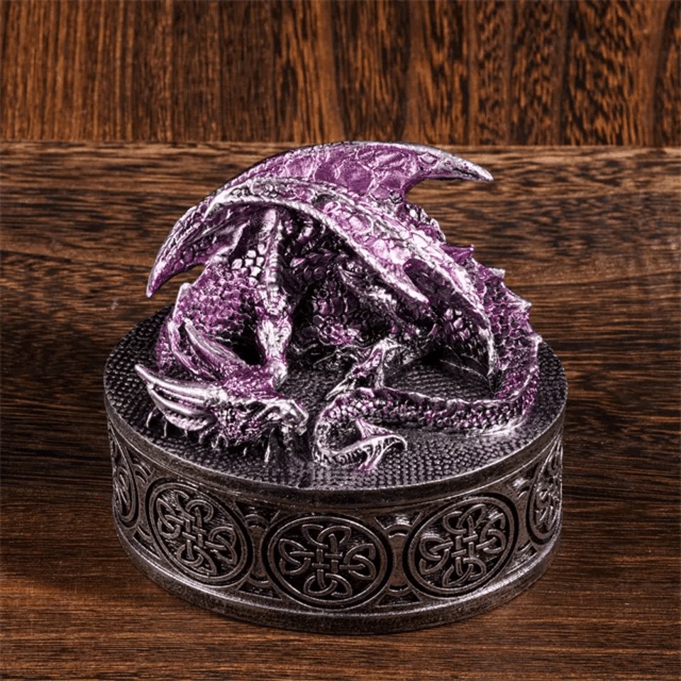 Guardian's Keep | Cast Resin Dice Box | Purple - Tabletop Dominion