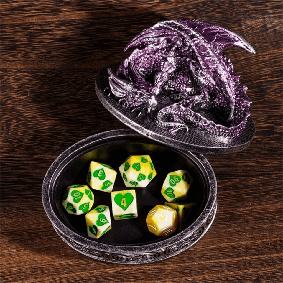 Guardian's Keep | Cast Resin Dice Box | Purple - Tabletop Dominion