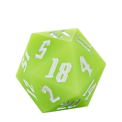 Jester's Bounce | 55mm Luminous D20 Silicone | Green