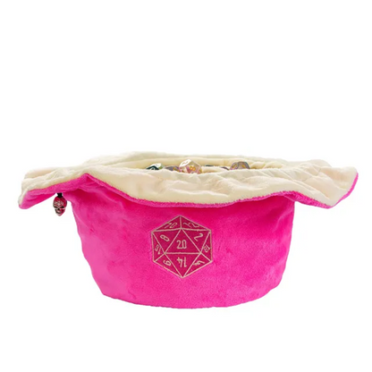 Velvet Vault | Super-Soft Large Dice Bag | Pink