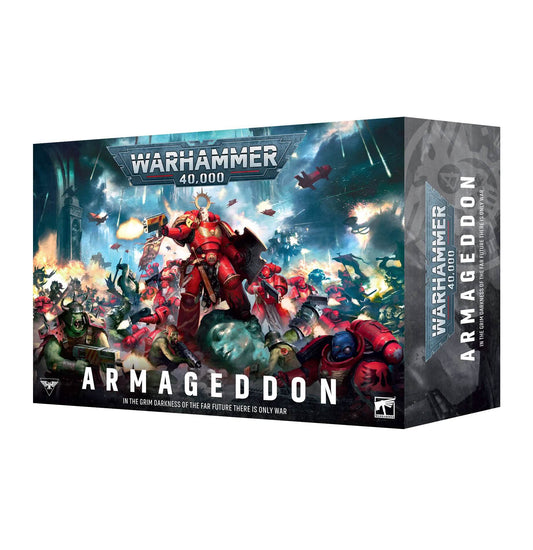 Warhammer 40,000: Armageddon Launch Box – 11th Edition Starter Set with Space Marines, Orks & Rulebook