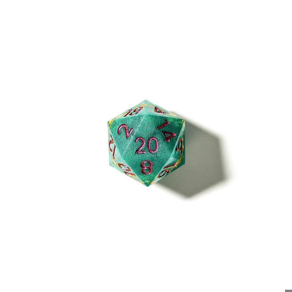 Jaded Turquoise | Sharp Edge Dice | 7 Piece Set