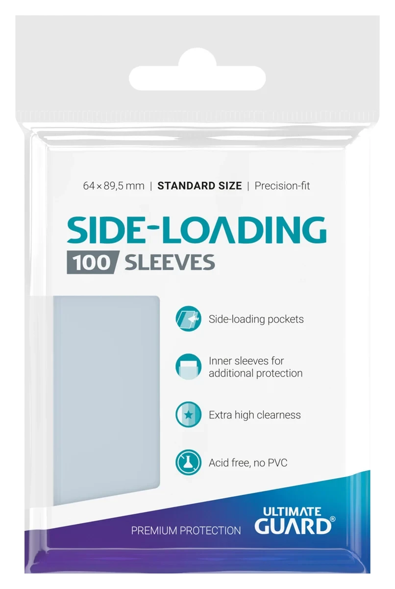 Ultimate Guard - Precise-Fit Sleeves Side-Loading Standard Size Transparent 100pk