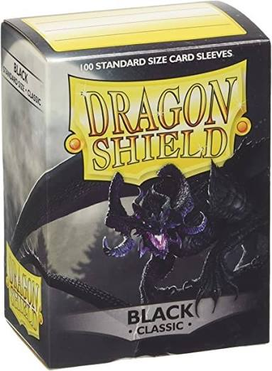Dragon Shield - Classic Standard Size Sleeves 100pk - Black