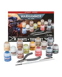40k Paints + Tools Set