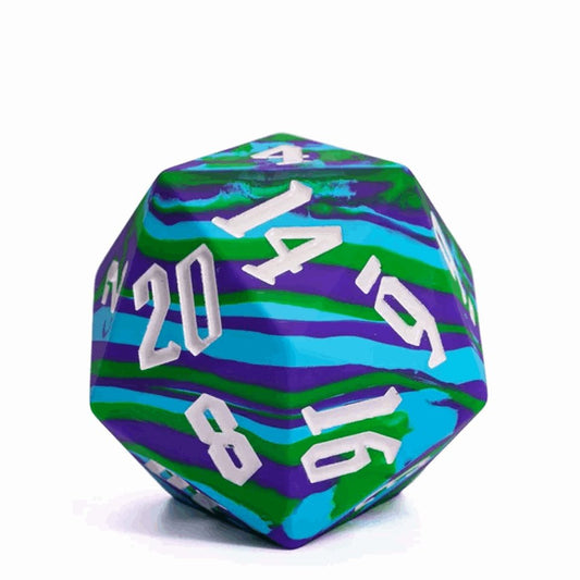 Jester's Bounce | D20 Silicone | Blue Green - Tabletop Dominion