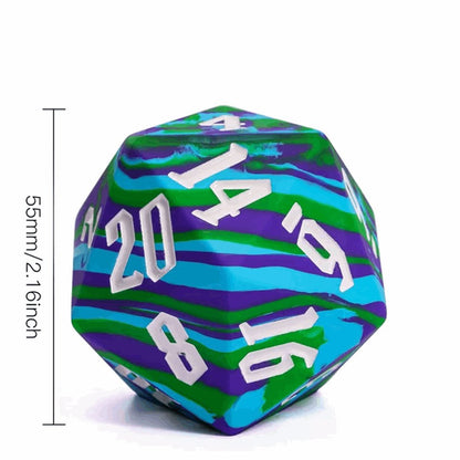 Jester's Bounce | D20 Silicone | Blue Green - Tabletop Dominion