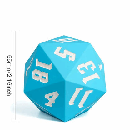 Jester's Bounce | D20 Silicone | Sky Blue - Tabletop Dominion