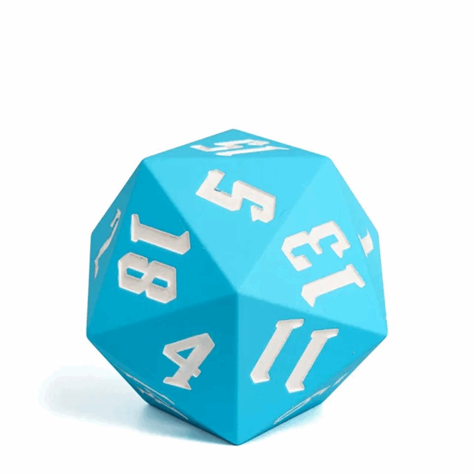 Jester's Bounce | D20 Silicone | Sky Blue - Tabletop Dominion