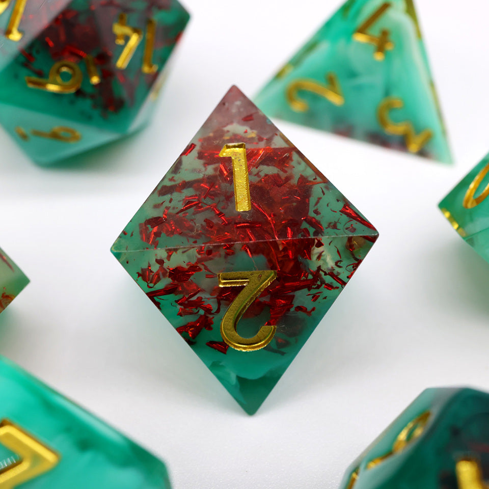 Fey Spark | Sharp Edge Dice | 7 Piece Set