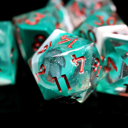 Spectral Coil | Sharp Edge Dice | 7 Piece Set