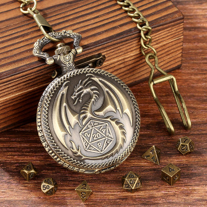 Fate's Guardian | Pocket Watch Case | Ancient Gold