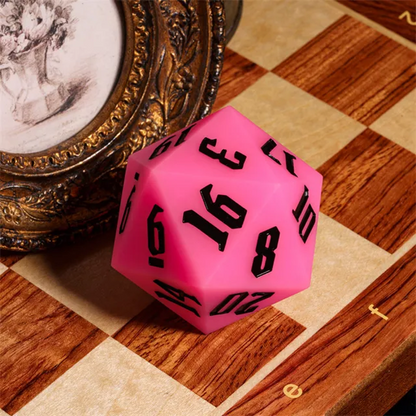 Jester's Bounce | 55mm Luminous D20 Silicone | Pink