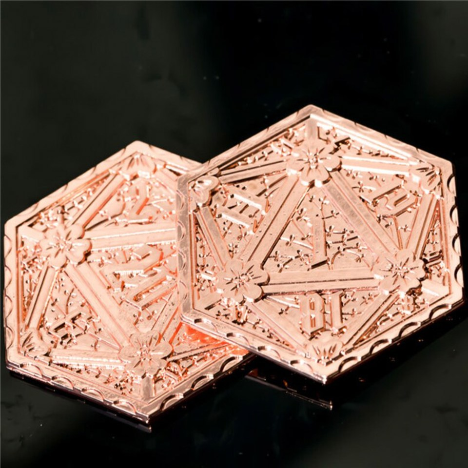 D2 | DND COIN FLIP | Metal | Shiny Copper