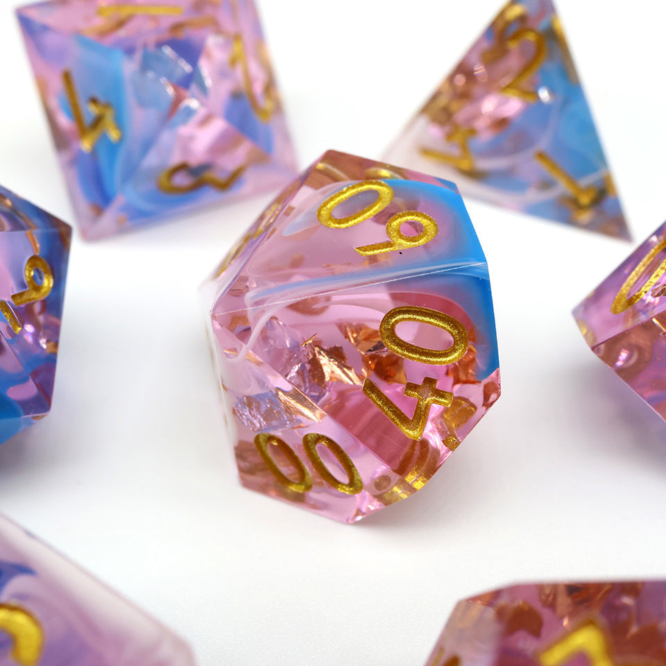 Sundae Swirl | Sharp Edge Dice | 7 Piece Set