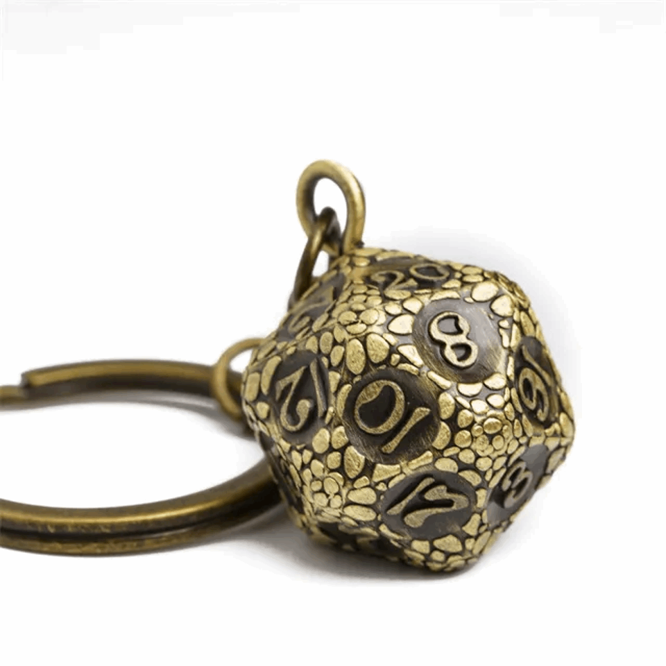 Keyring | Bronze/Dragonscale | Metal D20