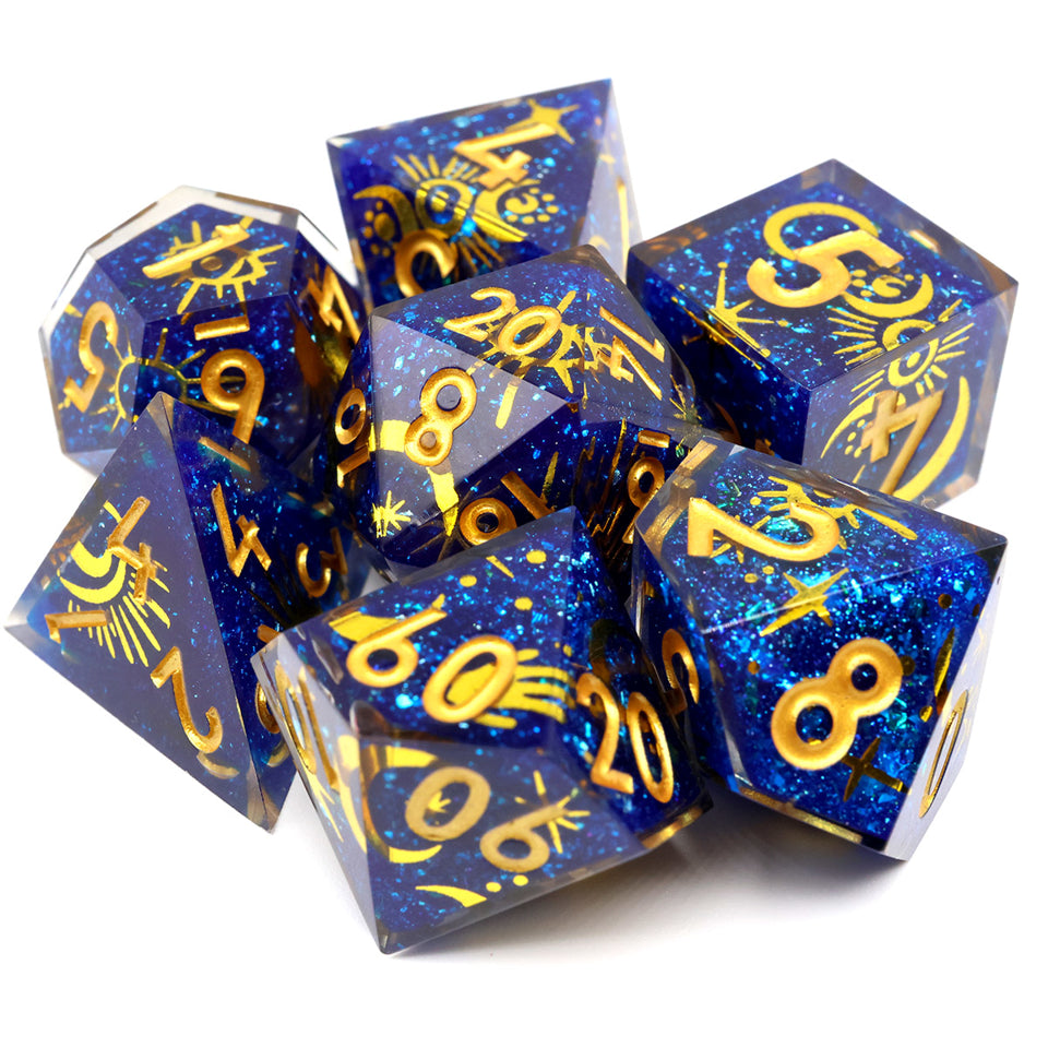 Celestial Body | Art Core Dice| 7 Piece Set