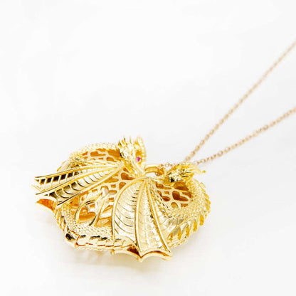 Dragonheart Locket | Golden Necklace