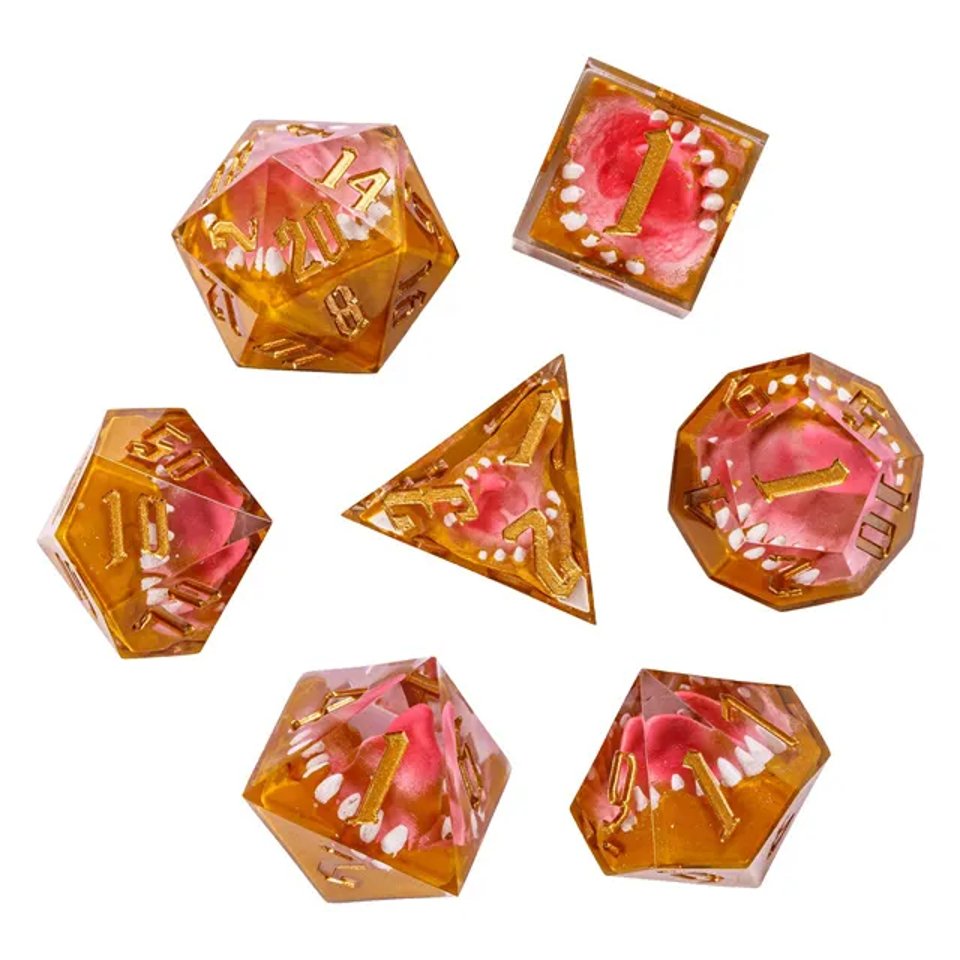 Mimic's Clutch | Sharp Edge Dice | 7 Piece Set - Tabletop Dominion