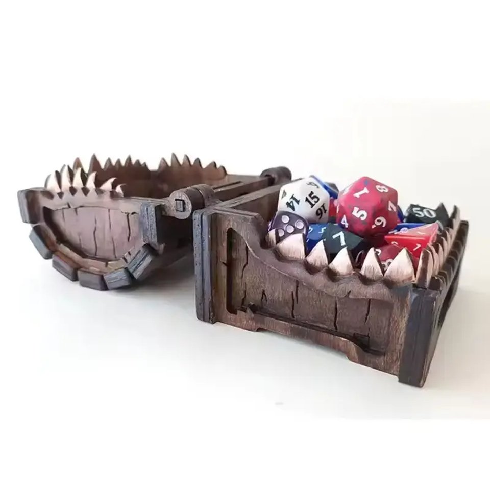 Mimic's Trove | Wooden Dice Box - Tabletop Dominion