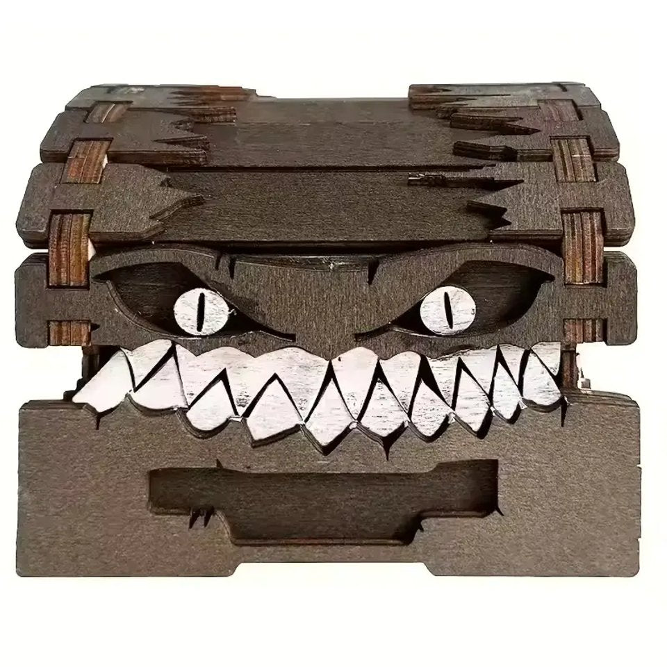 Mimic's Trove | Wooden Dice Box - Tabletop Dominion