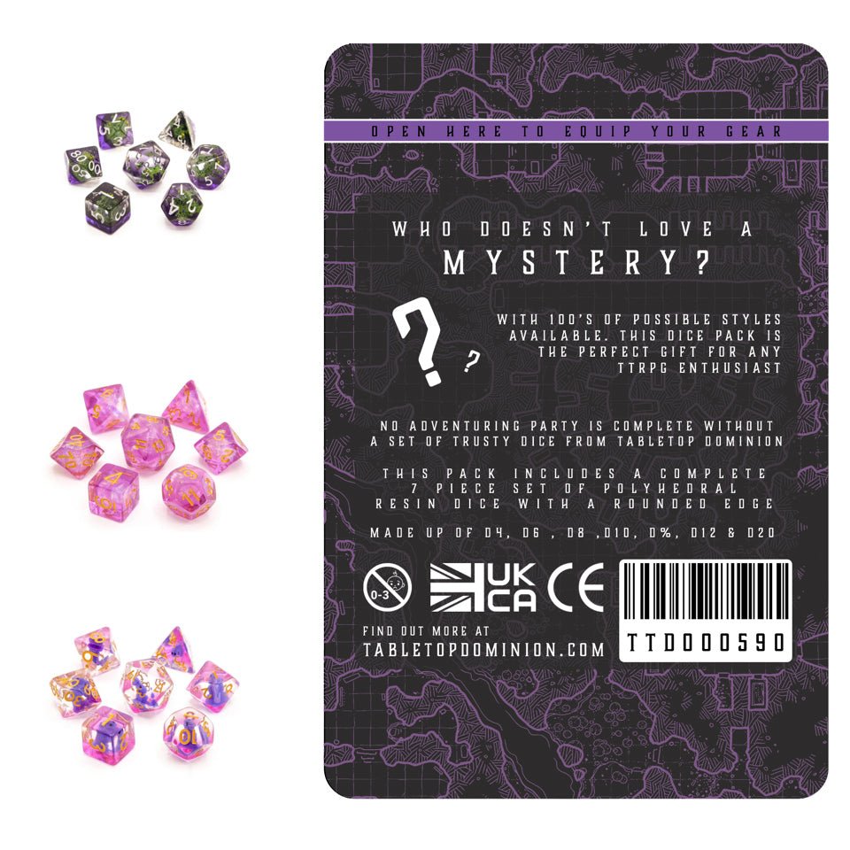 Mystery Dice Booster | Soft Edge Resin Set - Tabletop Dominion