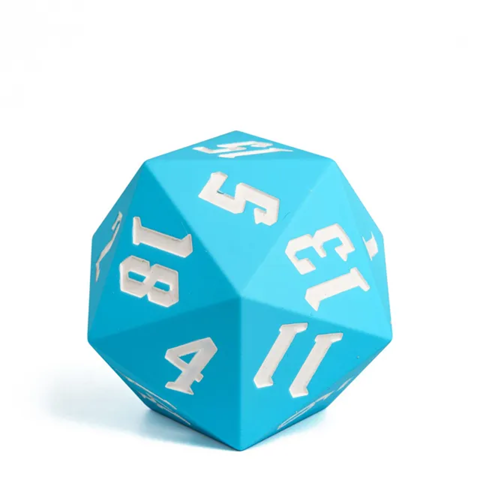 Jester's Bounce | D20 Silicone | Sky Blue