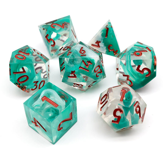 Spectral Coil | Sharp Edge Dice | 7 Piece Set