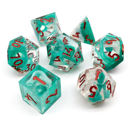 Spectral Coil | Sharp Edge Dice | 7 Piece Set