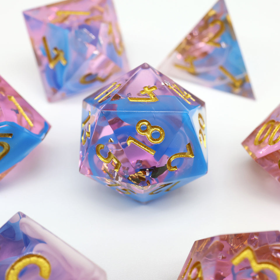 Sundae Swirl | Sharp Edge Dice | 7 Piece Set