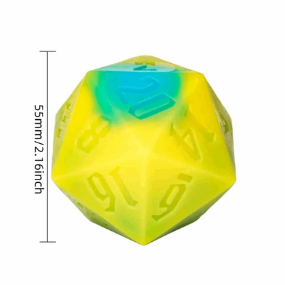 Critical Cleanse | 55mm D20 Soap | Yellow & Blue